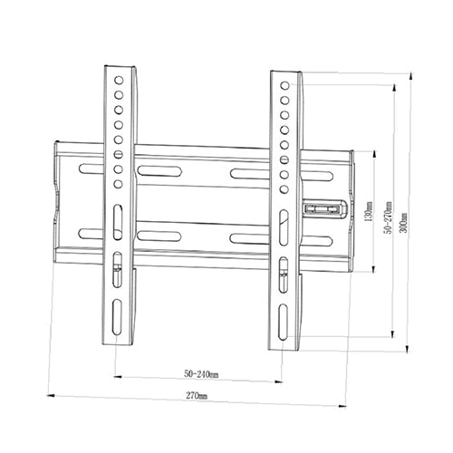 Premium Slim Profile Fixed Tv Wall Mount