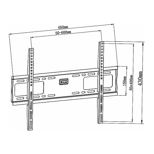 Premium Heavy-Duty Fixed Tv Wall Mount