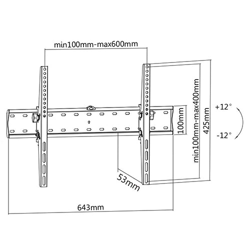 Premium Economy Tilting TV Wall Mount