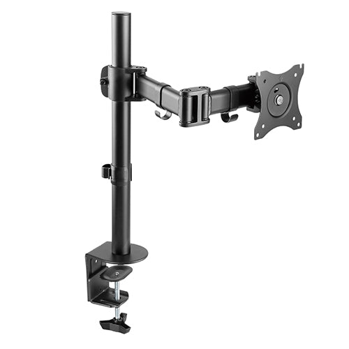 Premium Single Monitor Pole-Mounted Monitor Arm