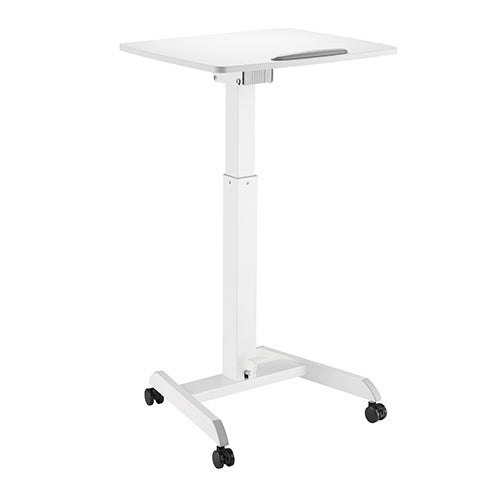 Premium Height Adjustable Tiltable Mobile Workstation With Foot Pedal