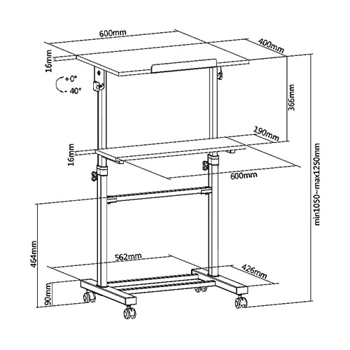 Premium Height Adjustable Multi-Purpose Workstation