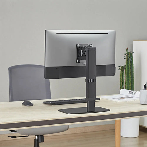 Premium Free-Standing Vertical Lift Steel Monitor Mount Stand