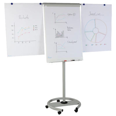 Magnetic Mobile Flipchart with Arms, 1040 x 680 mm (RD-617)