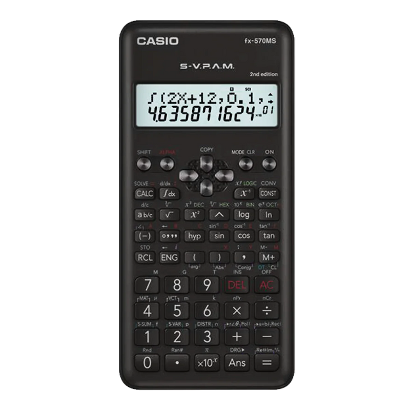 Casio FX-570MS Scientific Calculator, 10 + 2 Digits