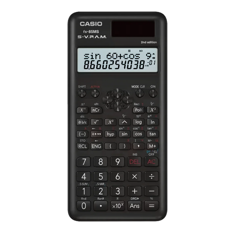 Casio FX-85MS Scientific Calculator, 10+2 Digits