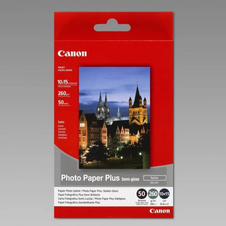 Canon SG-201 Photo Paper 4x6in Semi-Gloss (Pack of 50)