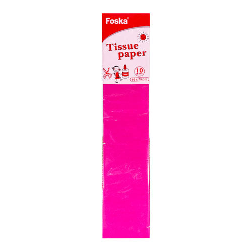 Crepe Paper 50cm x 75cm Fuchsia (Pack of 10)