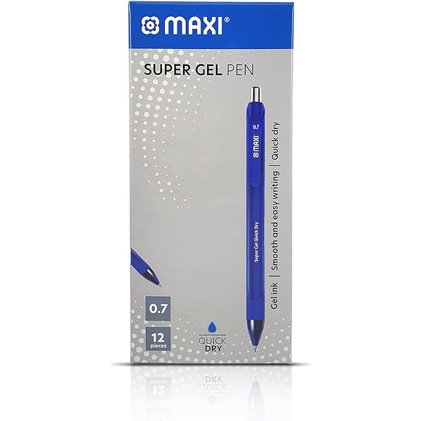 Maxi Super Gel Pen 0.7 mm (Pack of 12)