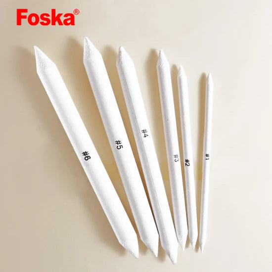 Foska Sketch Paper Brush Assorted Size (Pack of 6)