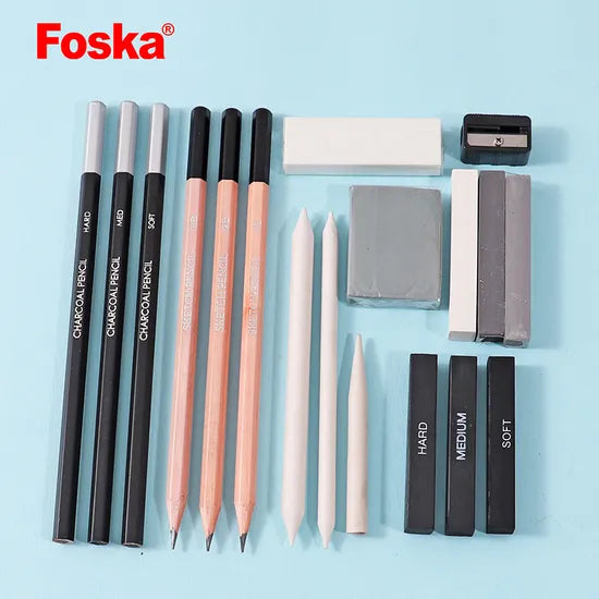 Foska Sketch Drawing Set (18 Pc Set)