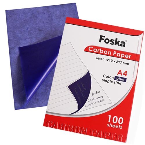 A4 Blue Carbon Paper Sheets (Pack of 100)