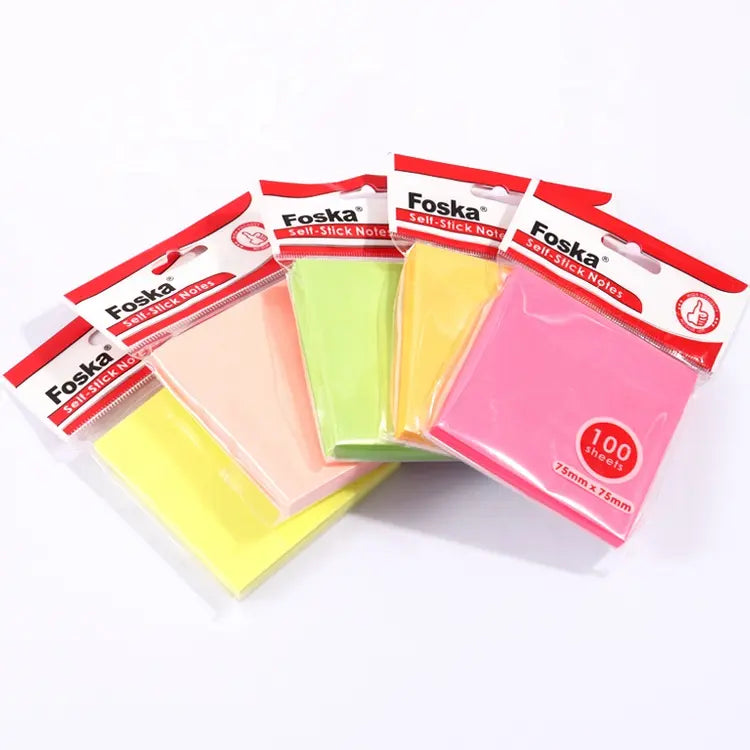 Sticky Notes 3″ x 3″ Assorted Color, 100 Sheets/Pad