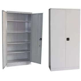 Two Door Office Cabinet - 1850(H) x 900(W) x 380(D)cm, Grey