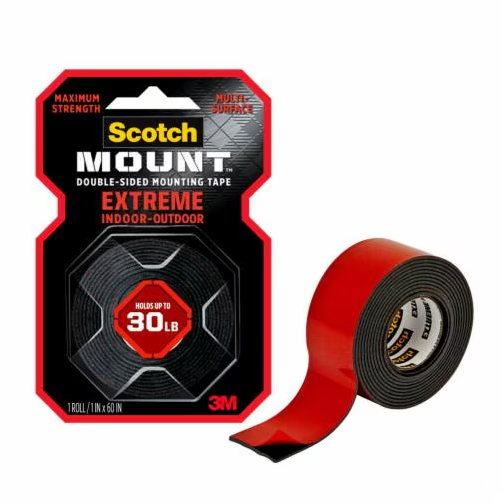 3M Scotch Mount Extreme Double-Sided Mounting Tape 414H, 2,5 cm x 1,52 m (1 in x 60 in), 1 Roll/Pack