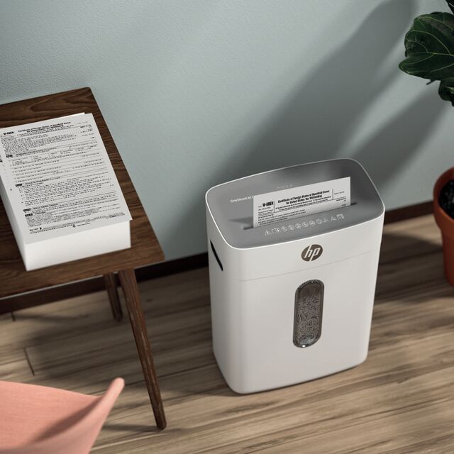 HP OneShred 8CC Shredder, UK-Version