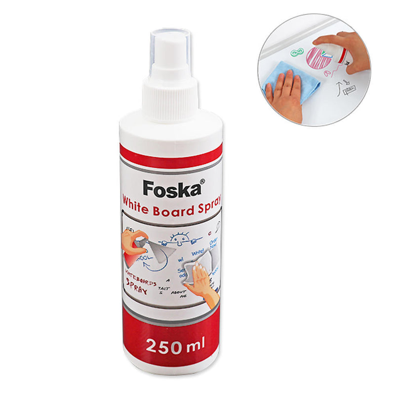 Foska Whiteboard Cleaning Spray, Alcohol Free, 250ml