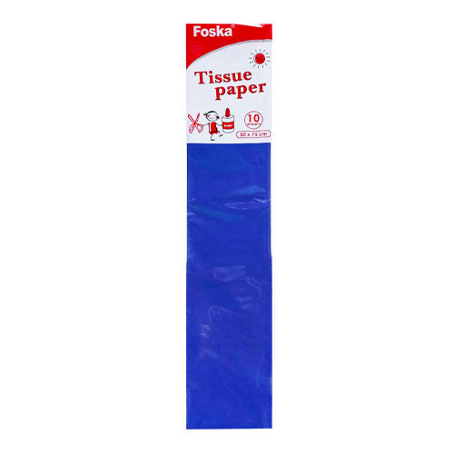 Crepe Paper 50cm x 75cm Dark Blue (Pack of 10)