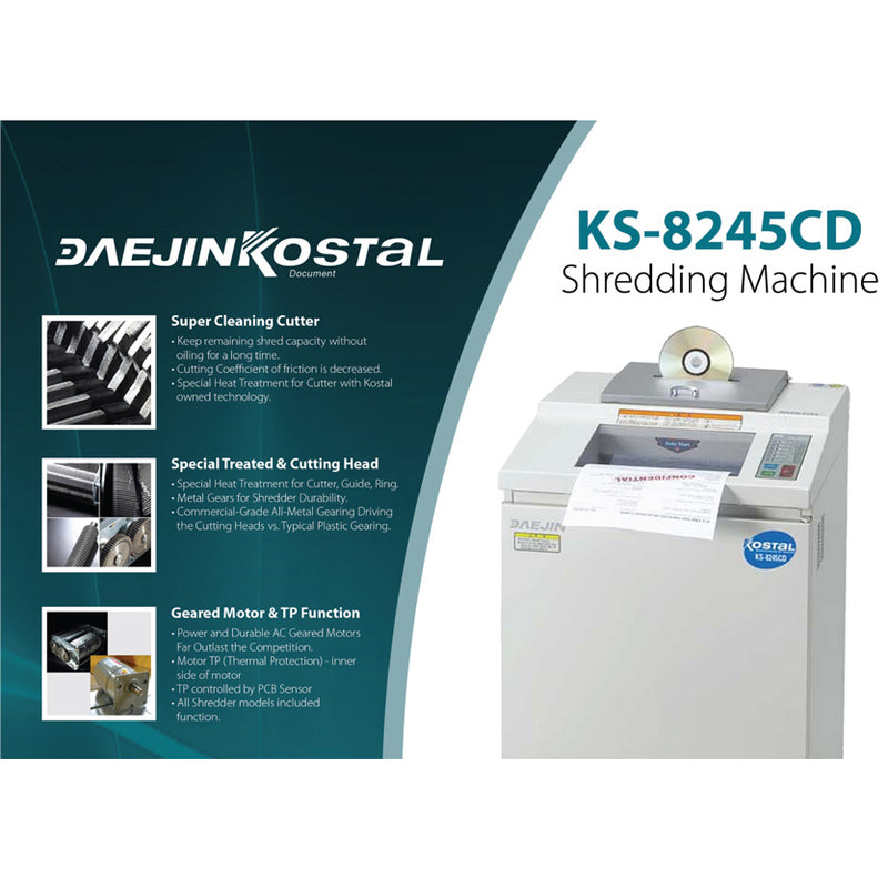 Daejin Kostal KS-8245 Cross-Cut Shredding Machine