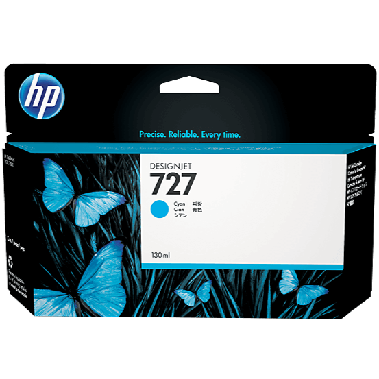 خرطوشة حبر HP 727 سماوي DesignJet سعة 130 مل